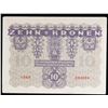 Image 2 : 1922 Austia 10 Kronen Note P# 75 Grades Select CU