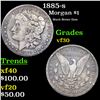 1885-s Morgan Dollar $1 Grades vf++