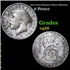 1925 Great Britain 6 Pence KM-815a Grades vg+
