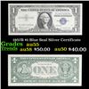1957B $1 Blue Seal Silver Certificate Grades Choice AU