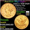 ***Auction Highlight*** 1880-cc Gold Liberty Eagle TOP POP! $10 Graded ms62 By SEGS (fc)