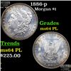 Image 1 : 1886-p Morgan Dollar $1 Grades Choice Unc PL