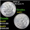 Image 1 : 1921-p Morgan Dollar $1 Grades GEM+ Unc