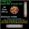 Image 1 : Shotgun Lincoln 1c roll, 1967-p 50 pcs Bank Wrapper.