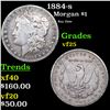 1884-s Morgan Dollar $1 Grades vf+