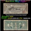 ***Auction Highlight*** 1896 $1 Silver Certificate Martha & George Washington "Educational Series" F