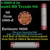 Image 1 : Shotgun Lincoln 1c roll, 1960-d 50 pcs Bank Wrapper.