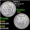 1894-s Morgan Dollar $1 Grades vf++