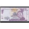 Image 2 : 2016 Malawi 20 Kwacha Note P# 63c Grades Choice CU