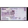 Image 3 : 2016 Malawi 20 Kwacha Note P# 63c Grades Choice CU