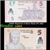2009 Nigeria 5 Nira Note P# 38G Grades Choice CU