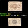 Image 1 : 1862 US Fractional Currency 5c First Issue, Thomas Jefferson W/ Monogram Fr-1230 Grades f+