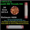Image 1 : Shotgun Lincoln 1c roll, 1973-d 50 pcs Bank Wrapper.