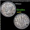 1944 Silver Philippines 10 Centavos 10C KM-181 Grades GEM Unc