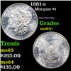 Image 1 : 1881-s Morgan Dollar $1 Grades Choice+ Unc