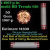 Image 1 : Shotgun Lincoln 1c roll, 1967-p 50 pcs Bank Wrapper.