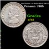 1953 Panama 1/10 Balboa Silver KM# 18 Grades xf+