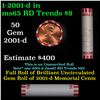 Image 1 : Shotgun Lincoln 1c roll, 2001-d 50 pcs Bank Wrapper.
