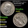 1943S Australia 6 Pence (Sixpence) Silver KM# 38 Grades Select Unc