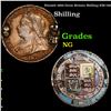 Painted 1900 Great Britain Shilling KM-780 Grades NG