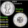 1964 Canada Dollar $1 Grades GEM++ PL