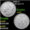 1891-o Morgan Dollar $1 Grades Select AU
