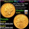 ***Auction Highlight*** 1867-s Gold Liberty Double Eagle Near Top POP! $20 Graded ms62 By SEGS (fc)