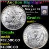 ***Auction Highlight*** 1892-o Morgan Dollar $1 Graded ms65+ By SEGS (fc)