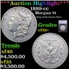 1889-cc Morgan Dollar $1 Graded vf35+ BY SEGS