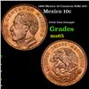 1966 Mexico 10 Centavos KM# 433 Grades GEM Unc
