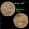 1957 Austria 10 Schilling KM# 2882 Grades xf