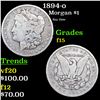 1894-o Morgan Dollar $1 Grades f+