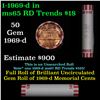 Image 1 : Shotgun Lincoln 1c roll, 1969-d 50 pcs Bank Wrapper.