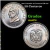 1965 Colombia 20 Centavos KM-224 Grades GEM+ Unc