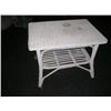 Image 1 : White Wicker Coffee Table