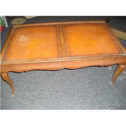 Leather Top Table