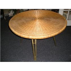Round Wicker Table