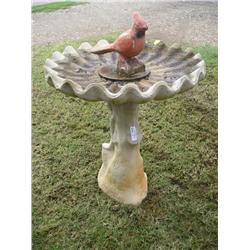 Cement Birdbath