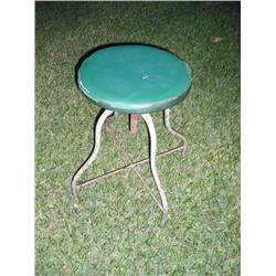 Green Metal Stool