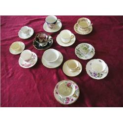 Assorted Teacups and Saucers