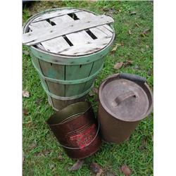 Basket, Tin and Pail