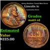 Image 1 : 1924-p Lincoln Cent Rainbow Toned Mint Error 1c Grades Select Unc RD