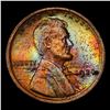 Image 2 : 1924-p Lincoln Cent Rainbow Toned Mint Error 1c Grades Select Unc RD