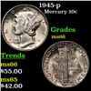 Image 1 : 1945-p Mercury Dime 10c Grades GEM+ Unc