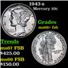 Image 1 : 1943-s Mercury Dime 10c Grades GEM++ FSB