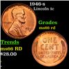 Image 1 : 1946-s Lincoln Cent 1c Grades GEM+ Unc RD