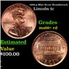Image 1 : 1999-p Lincoln Cent Mint Error Broadstruck 1c Grades GEM++ RD