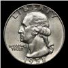 Image 2 : 1958-d Washington Quarter 25c Grades GEM+ Unc