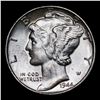 Image 2 : 1944-p Mercury Dime 10c Grades GEM+ Unc