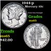 Image 1 : 1944-p Mercury Dime 10c Grades GEM Unc